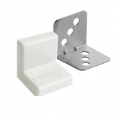 Уголок крепежный металл. с пластиковой крышкой GRANDIS (25х25х25) белый