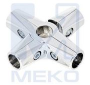 UNO тип 24/R-45 соединение 6-ти труб усиленное, хром К